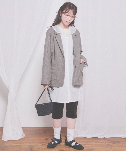 fig London(フィグロンドン)の「Lady velour capri pants(その他パンツ・レディース・ブラック/ダークブラウン・FREE)」の4枚目の写真