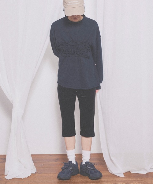 fig London(フィグロンドン)の「Lady velour capri pants(その他パンツ・レディース・ブラック/ダークブラウン・FREE)」の15枚目の写真