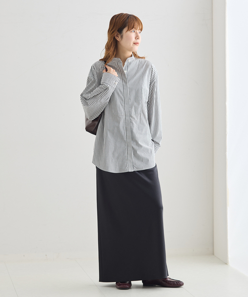 journal standard L'essage(ジャーナルスタンダードレサージュ)の「パールボタンドレスシャツ(シャツ/ブラウス・レディース・ブラック系その他/ホワイト系その他・FREE)」の22枚目の写真