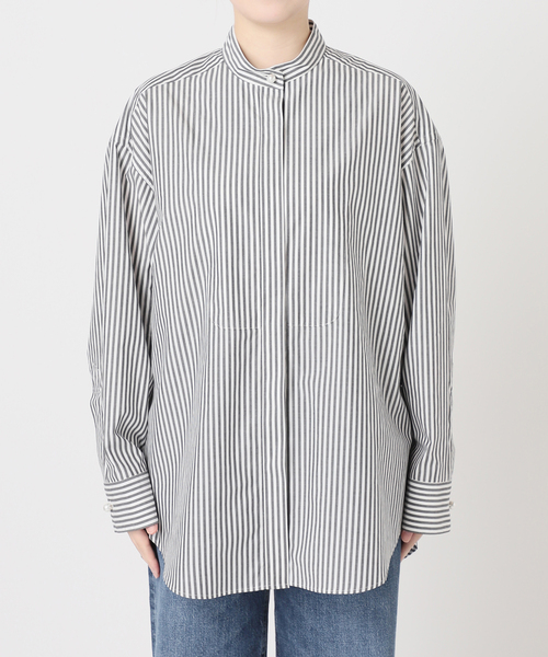 journal standard L'essage(ジャーナルスタンダードレサージュ)の「パールボタンドレスシャツ(シャツ/ブラウス・レディース・ブラック系その他/ホワイト系その他・FREE)」の10枚目の写真