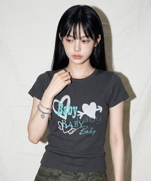 THE GREEN LAB（ザグリーンラボ）の「BABY ボートネックスリム半袖Tシャツ [ホワイト]（Tシャツ/カットソー・レディース・その他・FREE）」の11枚目の写真