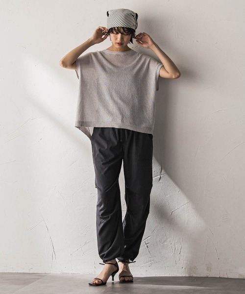 MAYSON GREY(メイソングレイ)の「【WEB限定】タックパラシュートパンツ(その他パンツ・レディース・チャコールグレー/ブラック・M)」の14枚目の写真