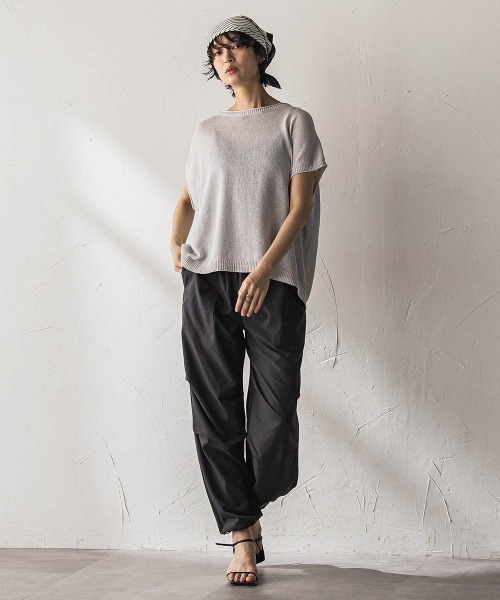 MAYSON GREY(メイソングレイ)の「【WEB限定】タックパラシュートパンツ(その他パンツ・レディース・チャコールグレー/ブラック・M)」の15枚目の写真
