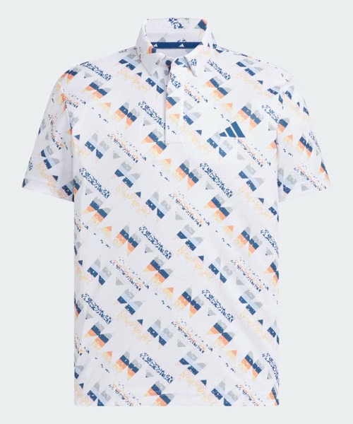 adidas(アディダス)の「AOP半袖ポロ【adidas Golf/アディダスゴルフ】(ポロシャツ・メンズ・ホワイト系その他・X-LARGE/MEDIUM/LARGE/SMALL/3XL/XX-LARGE)」の5枚目の写真