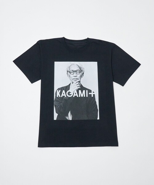 ADAM ET ROPE'(アダムエロペ)の「【KAGAMI+ Ryuichi Sakamoto × 10Culture / ADAM ET ROPE'】KAGAMI+ PHOTO TEE(Tシャツ/カットソー・メンズ・ブラック/ホワイト/ブラック系その他/ホワイト系その他・XL/M/L)」の5枚目の写真