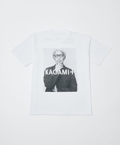 ADAM ET ROPE'(アダムエロペ)の「【KAGAMI+ Ryuichi Sakamoto × 10Culture / ADAM ET ROPE'】KAGAMI+ PHOTO TEE(Tシャツ/カットソー・メンズ・ブラック/ホワイト/ブラック系その他/ホワイト系その他・XL/M/L)」の7枚目の写真