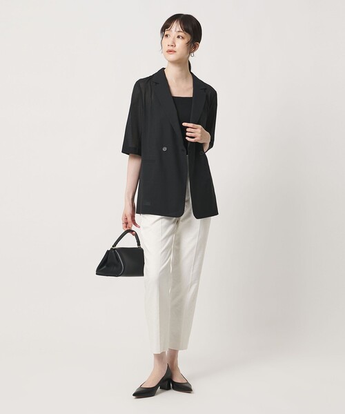 UNITED ARROWS(ユナイテッドアローズ)の「シャイニー スリム パンツ OFF WHITE ‐ストレッチ ウォッシャブル‐(スラックス・レディース・オフホワイト・34/42/32/36/38/40)」の5枚目の写真