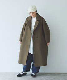 yuni | super100 Wool semi double cocoon coat(その他アウター)