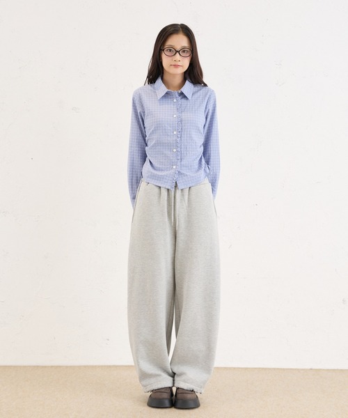 FCMM(エフシーエムエム)の「CHECK BLOUSE LS / チェックブラウスLS(シャツ/ブラウス・レディース・その他/ネイビー/ブルー・SMALL/MEDIUM)」の8枚目の写真