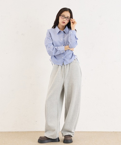 FCMM(エフシーエムエム)の「CHECK BLOUSE LS / チェックブラウスLS(シャツ/ブラウス・レディース・その他/ネイビー/ブルー・SMALL/MEDIUM)」の12枚目の写真
