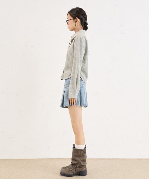 FCMM(エフシーエムエム)の「CHECK BLOUSE LS / チェックブラウスLS(シャツ/ブラウス・レディース・その他/ネイビー/ブルー・SMALL/MEDIUM)」の21枚目の写真