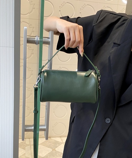 deux amour（ドゥーザムール）の「本革2WAYジップショルダーバッグ（ショルダーバッグ・レディース・ブラック/ブラウン/CAMEL/グリーン・FREE）」の8枚目の写真