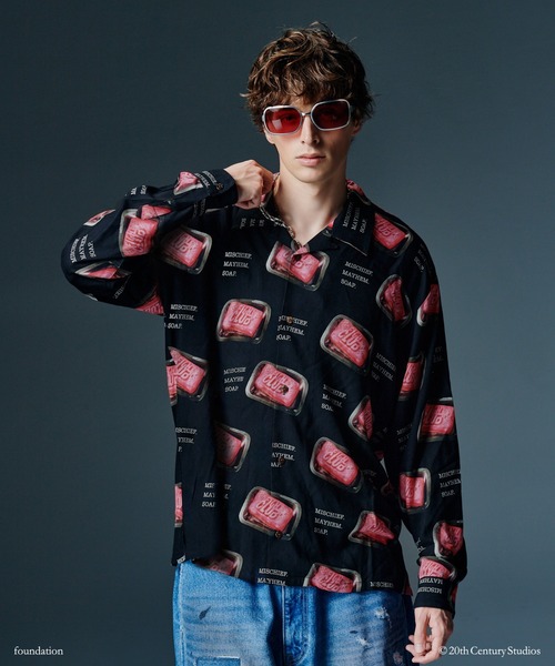 glamb(グラム)の「FIGHT CLUB/Soap Shirt / ファイトクラブ/ソープシャツ(シャツ/ブラウス・メンズ・ブラック・S/M/L)」の21枚目の写真