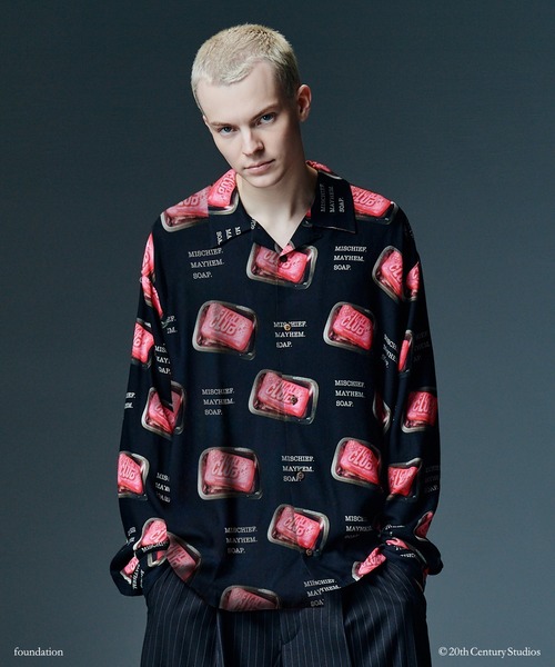 glamb(グラム)の「FIGHT CLUB/Soap Shirt / ファイトクラブ/ソープシャツ(シャツ/ブラウス・メンズ・ブラック・S/M/L)」の5枚目の写真