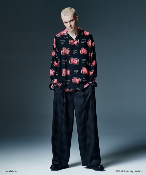 glamb(グラム)の「FIGHT CLUB/Soap Shirt / ファイトクラブ/ソープシャツ(シャツ/ブラウス・メンズ・ブラック・S/M/L)」の8枚目の写真