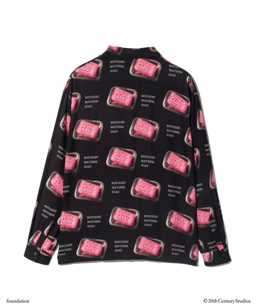 glamb(グラム)の「FIGHT CLUB/Soap Shirt / ファイトクラブ/ソープシャツ(シャツ/ブラウス・メンズ・ブラック・S/M/L)」の2枚目の写真