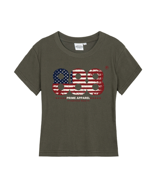 PRIMATE(プライメイト)の「APPAREL レディース スリムフィット 半袖Tシャツ 6 COLORS(Tシャツ/カットソー・レディース・ラベンダー/チャコール/ホワイト/ブラック/クリーム/カーキ・MEDIUM/SMALL/LARGE)」の5枚目の写真