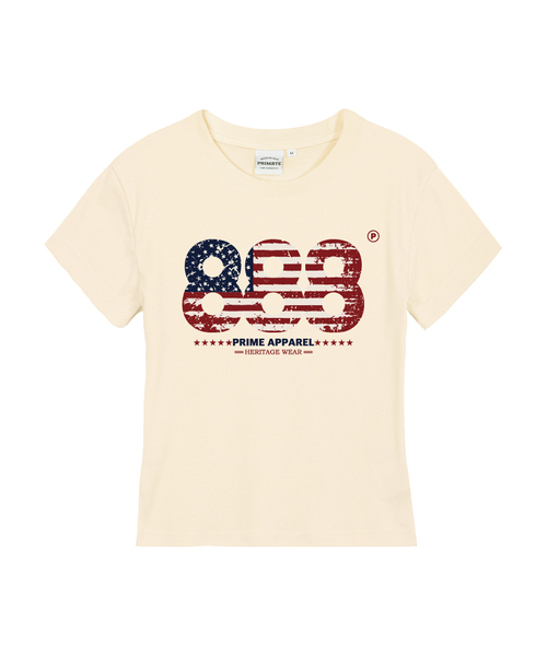 PRIMATE(プライメイト)の「APPAREL レディース スリムフィット 半袖Tシャツ 6 COLORS(Tシャツ/カットソー・レディース・ラベンダー/チャコール/ホワイト/ブラック/クリーム/カーキ・MEDIUM/SMALL/LARGE)」の4枚目の写真