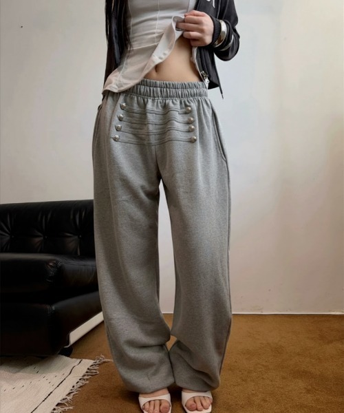 almo(アルモ)の「【LAMPOON】ナポレオンスエットパンツ(スウェットパンツ・レディース・ブラック・SMALL/MEDIUM)」の3枚目の写真