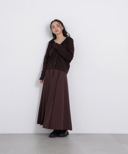 N.(N. Natural Beauty Basic)(エヌエヌナチュラルビューティーベーシック)の「レースカラー付ニットカーディガン(カーディガン/ボレロ・レディース・イエロー系その他/ホワイト系その他/ブラウン系その他・FREE)」の16枚目の写真