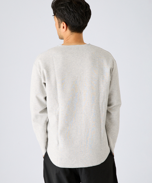 EDIFICE(エディフィス)の「スパン フライス キーネック ロング Tシャツ(Tシャツ/カットソー・メンズ・チャコールグレー/ホワイト/ブラック・LARGE/MEDIUM)」の17枚目の写真
