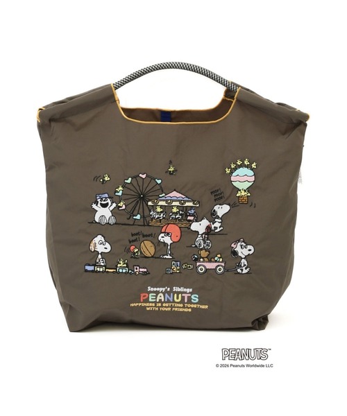 Ball&Chain(ボールアンドチェーン)の「Ball&Chain(ボールアンドチェーン) SNOOPY’S SIBLINGS/Mサイズ(トートバッグ・レディース・チャコールグレー/アイボリー・F)」の1枚目の写真