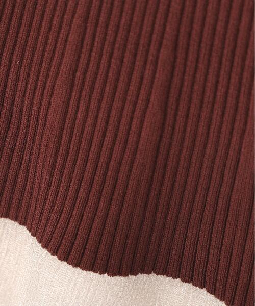PROPORTION BODY DRESSING(プロポーションボディドレッシング)の「スクエア部分シアーニット / 1216270914(ニット/セーター・レディース・ホワイト系その他/パープル/ブラウン・MEDIUM/SMALL)」の21枚目の写真