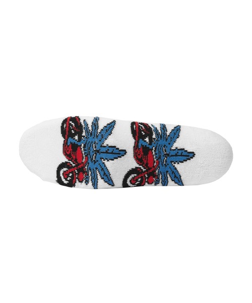 HUF(ハフ)の「GREEN BUDDY NITRO SOCKS(ソックス/靴下・メンズ・ホワイト/ヘザーグレー・O/S)」の3枚目の写真