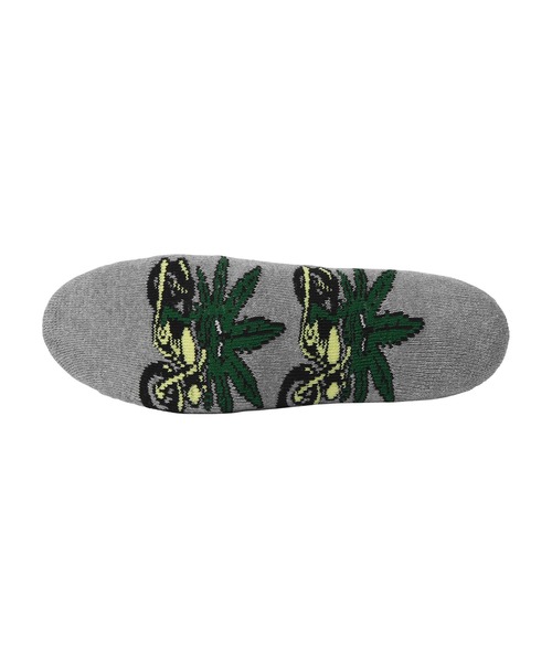 HUF(ハフ)の「GREEN BUDDY NITRO SOCKS(ソックス/靴下・メンズ・ホワイト/ヘザーグレー・O/S)」の4枚目の写真