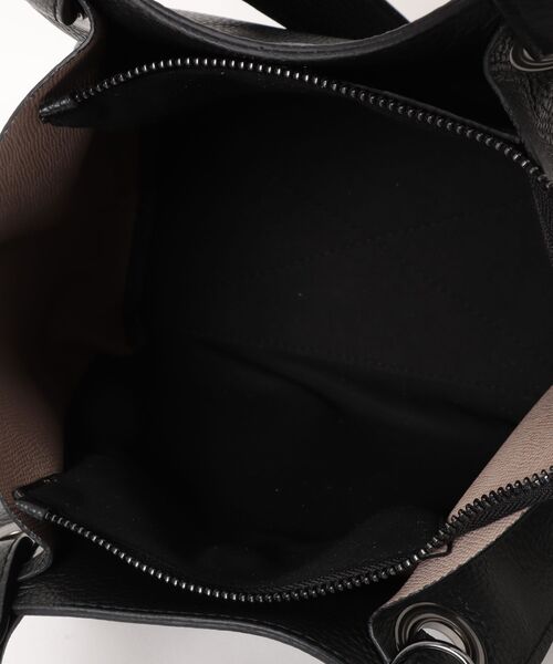 RIPANI(リパーニ)の「【RIPANI】2WAY ドームハンドバッグ(Q66448)(ハンドバッグ・レディース・グレー/ブラック・ALL)」の5枚目の写真