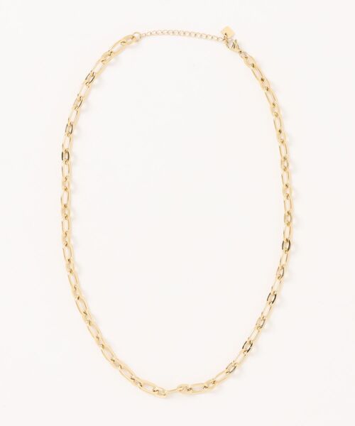 Now me. by NYLON JAPAN(ナウミーバイナイロンジャパン)の「【NEI/NOR】オーバルチェーンネックレス(ネックレス・レディース・シルバー/ゴールド・FREE)」の2枚目の写真