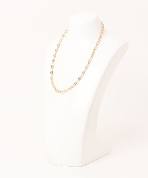 Now me. by NYLON JAPAN(ナウミーバイナイロンジャパン)の「【NEI/NOR】オーバルチェーンネックレス(ネックレス・レディース・シルバー/ゴールド・FREE)」の3枚目の写真