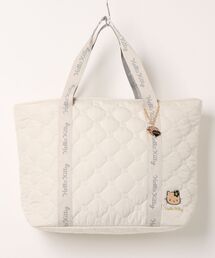 SAC'S BARJean（サックスバージーン）の「【sanrio characters/サンリオキャラクターズ】 日焼けレオパード ハローキティ チャーム付き トートバッグ（L）（トートバッグ）」