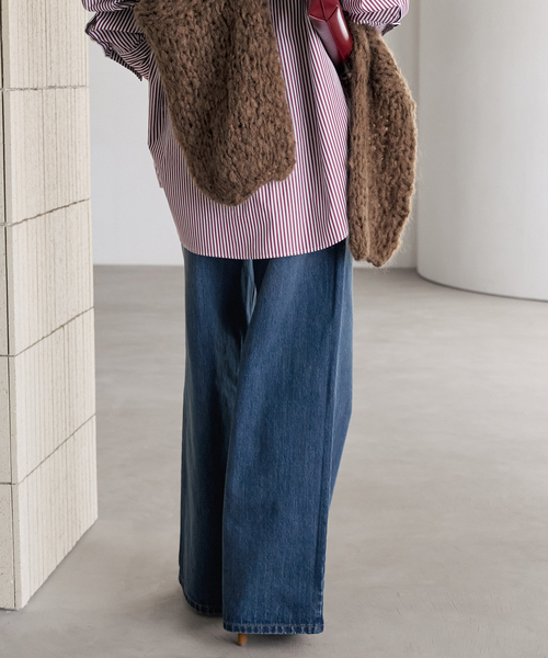 plage(プラージュ)の「Turn belt デニムパンツ(デニムパンツ・レディース・ブルー・38/36/34)」の17枚目の写真