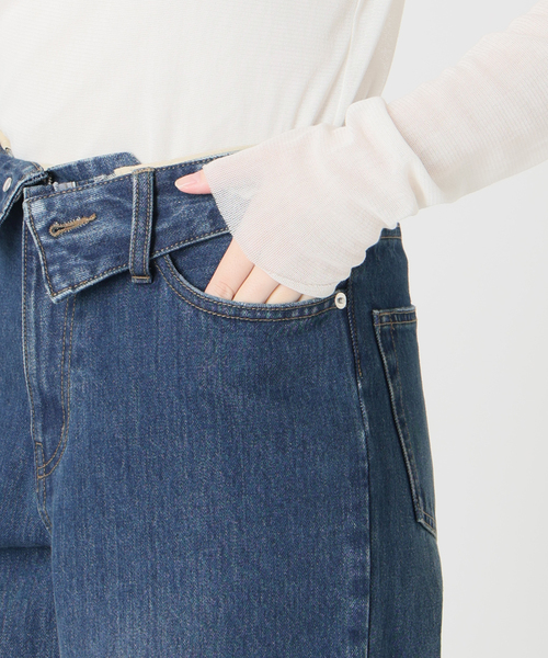 plage(プラージュ)の「Turn belt デニムパンツ(デニムパンツ・レディース・ブルー・38/36/34)」の4枚目の写真