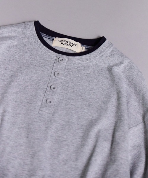 PAIRMANON STREET(ペアマノンストリート)の「【90-160cm】【綿100%】レイヤード 長袖 Tシャツ【PAIRMANON STREET】(Tシャツ/カットソー・キッズ・ライトグレー/ブラック/ホワイト/チャコールグレー・140/90/160/150/100/110/120/130)」の20枚目の写真