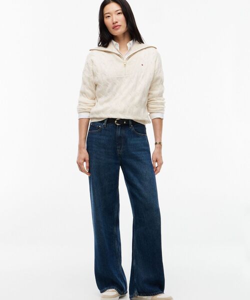 TOMMY HILFIGER（トミーヒルフィガー）の「トライベッカスエードスニーカー（スニーカー・レディース・ホワイト系その他3/ダークブラウン系・24cm/23.5cm/23cm）」の8枚目の写真