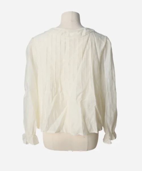 LOENNE(ロエヌ)の「Ruffle Tie Blouse / ラッフルタイブラウス(シャツ/ブラウス・レディース・ブラック/クリーム・FREE)」の11枚目の写真