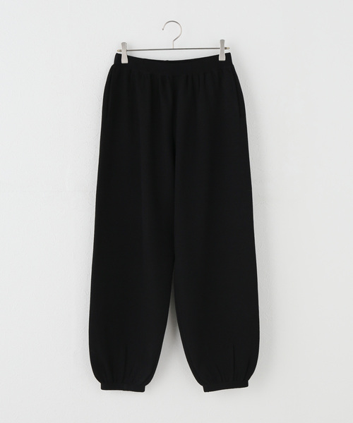 Torrazzo Donna(トラッゾドンナ)の「【TORRAZZO DONNA/トラッゾドンナ】Basic Knit Pants(その他パンツ・レディース・ブラック/ブラウン・FREE)」の1枚目の写真