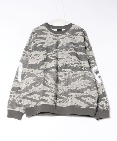 RVCA(ルーカ)の「RVCA メンズ BACK SIDE ARCH RVCA CR トレーナー 【2026年秋冬モデル】(スウェット・メンズ・ブラック/キャメル/グレー系その他/ブラック系その他2/ベージュ系その他2・SMALL/MEDIUM/X-LARGE/LARGE)」の3枚目の写真