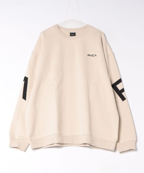 RVCA(ルーカ)の「RVCA メンズ BACK SIDE ARCH RVCA CR トレーナー 【2026年秋冬モデル】(スウェット・メンズ・ブラック/キャメル/グレー系その他/ブラック系その他2/ベージュ系その他2・SMALL/MEDIUM/X-LARGE/LARGE)」の4枚目の写真