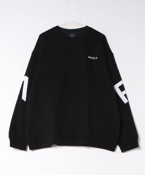 RVCA(ルーカ)の「RVCA メンズ BACK SIDE ARCH RVCA CR トレーナー 【2026年秋冬モデル】(スウェット・メンズ・ブラック/キャメル/グレー系その他/ブラック系その他2/ベージュ系その他2・SMALL/MEDIUM/X-LARGE/LARGE)」の1枚目の写真