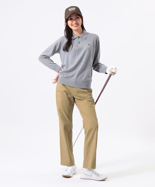 BEAMS GOLF(ビームスゴルフ)の「〈WOMEN〉【別注】LACOSTE / ロングスリーブ ニット ポロ(ポロシャツ・レディース・レッド系その他7/ブラック/グレー/ブラウン・XS)」の18枚目の写真