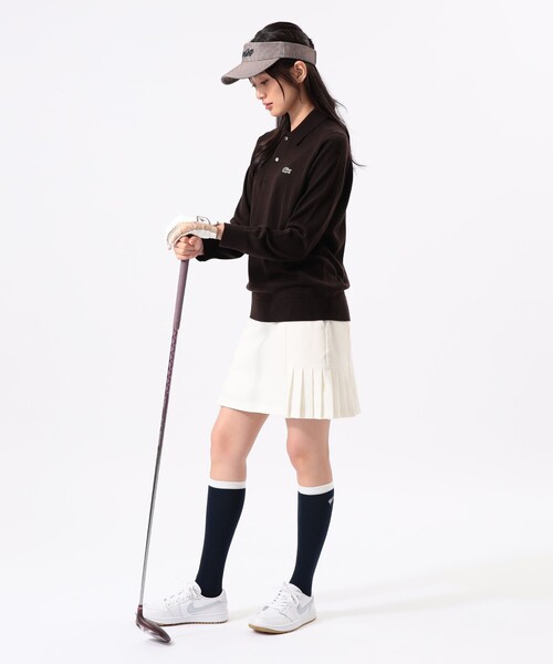 BEAMS GOLF(ビームスゴルフ)の「〈WOMEN〉【別注】LACOSTE / ロングスリーブ ニット ポロ(ポロシャツ・レディース・レッド系その他7/ブラック/グレー/ブラウン・XS)」の20枚目の写真