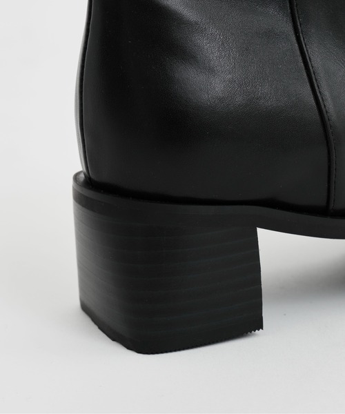 STUDIOUS(ステュディオス)の「【STUDIOUS】PLATFORM HEEL BOOTS / ヒールブーツ(ブーツ・メンズ・ブラック・3/2/1)」の10枚目の写真