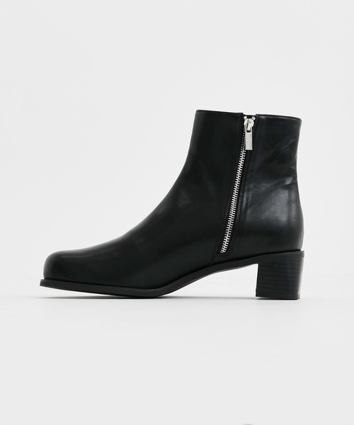 STUDIOUS(ステュディオス)の「【STUDIOUS】PLATFORM HEEL BOOTS / ヒールブーツ(ブーツ・メンズ・ブラック・3/2/1)」の4枚目の写真