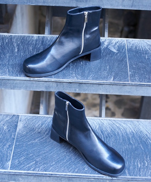 STUDIOUS(ステュディオス)の「【STUDIOUS】PLATFORM HEEL BOOTS / ヒールブーツ(ブーツ・メンズ・ブラック・3/2/1)」の13枚目の写真