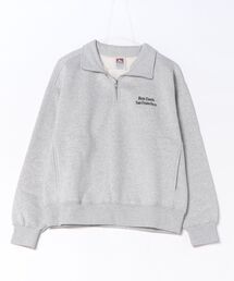 【BEN DAVIS/ベンデイビス】【胸元のワンポイント刺繍がアクセント】裏起毛 ハーフジップスウェット スタンドネック ストリート スポーティー カジュアル ユニセックス