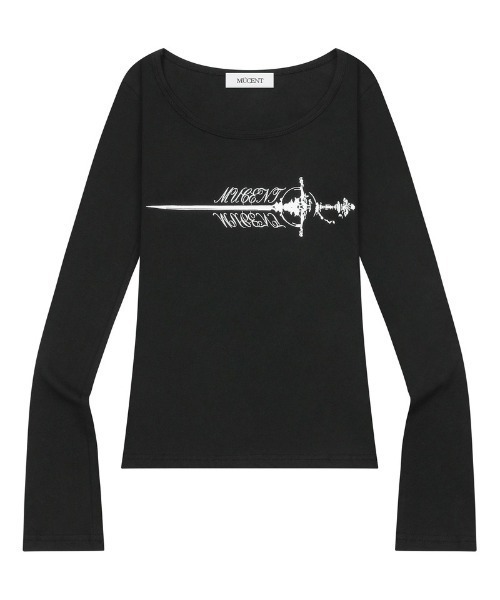 A'GEM/9 × .kom 『MUCENT/ムセント』RAPIER CROSS LONG SLEEVE TEE