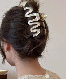 L LABEL（エルラベル）の「シェルカラーウェーブヘアクリップ（バレッタ/ヘアクリップ）」